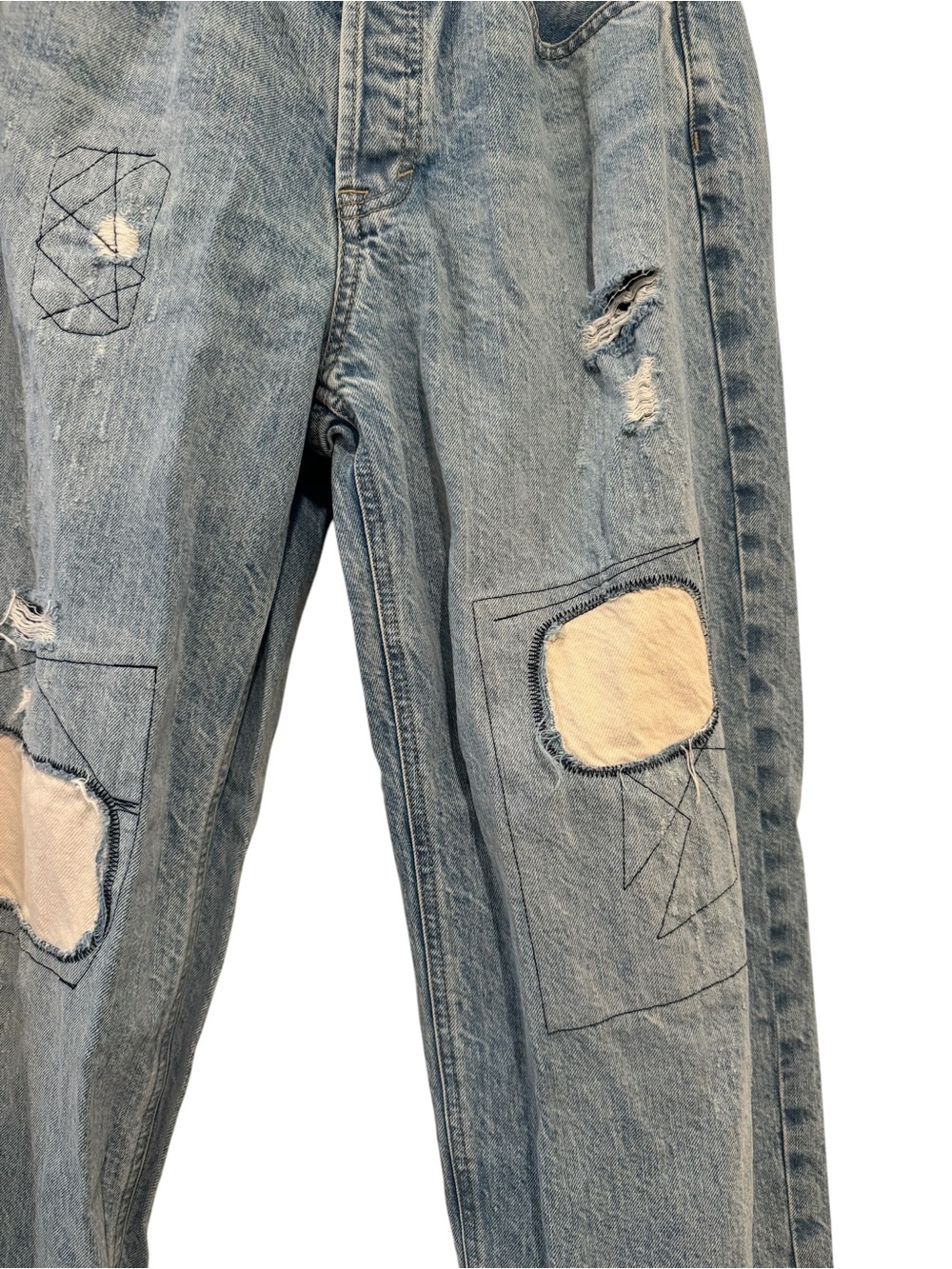 Universal Thread Patchwork Relaxed Jeans - Picture 5 of 9